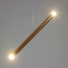 Светильник подвесной "Балансия" LED 6Вт 4000К золото 3х3х40-140см - фото 4247239