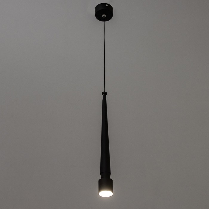 Светильник подвесной "Кельна" LED 5Вт 4000К черный 4х4х33,5-133,5см