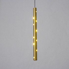 Светильник подвесной "Сити" LED 5Вт 4000К золото 2,5х2,5х40-140см