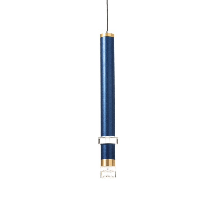 Светильник подвесной "Регент" LED 5Вт 4000К синий 3,3х3,3х30-130см