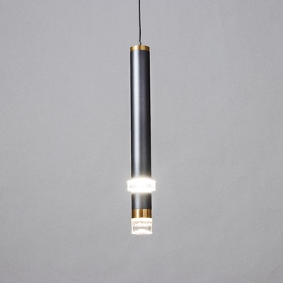 Светильник подвесной «Регент» LED 5 Вт 4000К серый 3.3×3.3×30-130 см