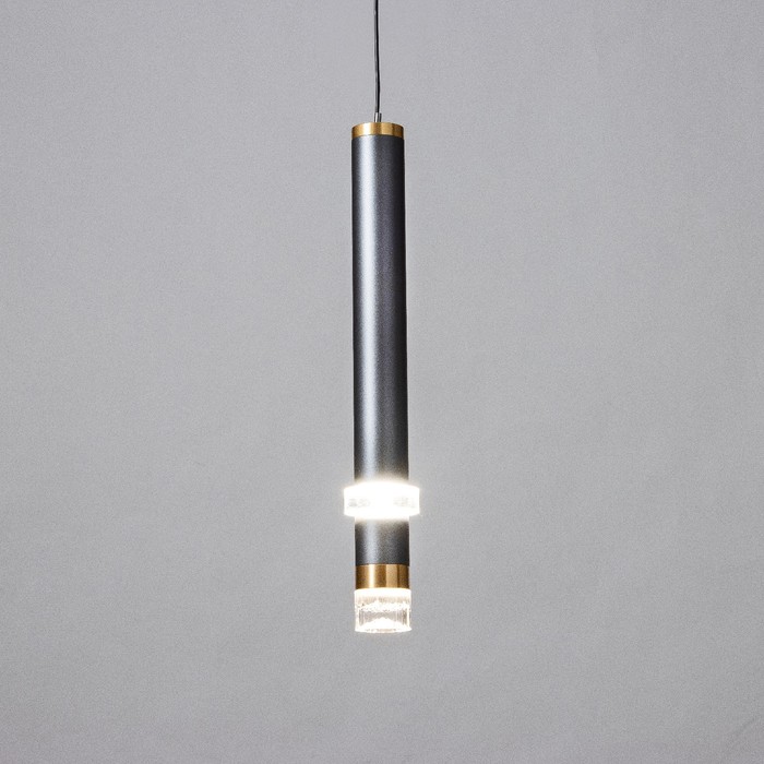 Светильник подвесной "Регент" LED 5Вт 4000К серый 3,3х3,3х30-130см