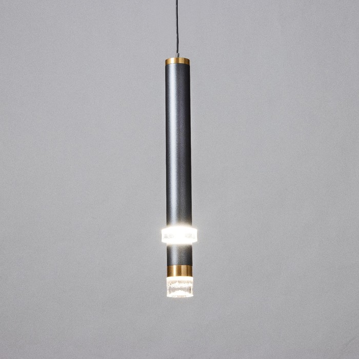 Светильник подвесной "Регент" LED 5Вт 4000К серый 3,3х3,3х30-130см - Фото 1