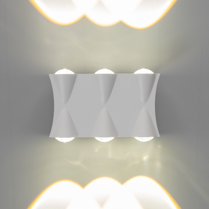 Бра BayerLux «Бисо», 6хLED, 6 Вт, 4000К, IP66, белый, 14×4.5×8 см - Фото 1