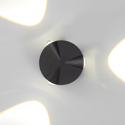 Бра BayerLux «Снек», 3хLED, 3 Вт, 4000К, IP66, чёрный, 9.3×4.5×9.3 см