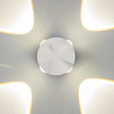 Бра BayerLux «Снек», 4хLED, 4 Вт, 4000К, IP66, белый, 9.3×4.5×9.3 см