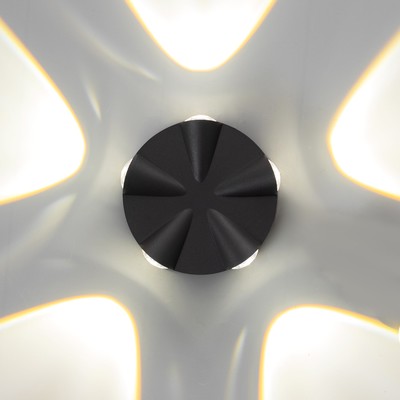 Бра BayerLux «Снек», 5хLED, 5 Вт, 4000К, IP66, чёрный, 10.8×4.5×10.8 см