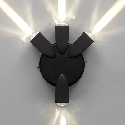 Бра BayerLux «Деко», 4хLED, 4 Вт, 4000К, IP66, чёрный, 16×4.3×13 см