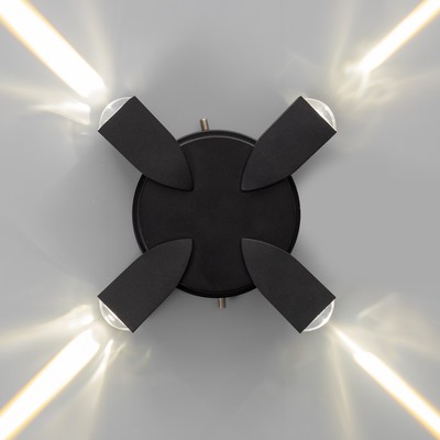 Бра BayerLux «Деко», 4хLED, 4 Вт, 4000К, IP66, чёрный, 16×4.3×16 см