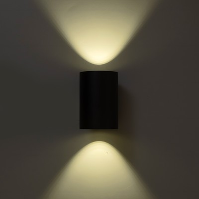 Бра BayerLux «Алпин», 1хLED, 2 Вт, 4000К, IP66, чёрный, 9×11×15 см