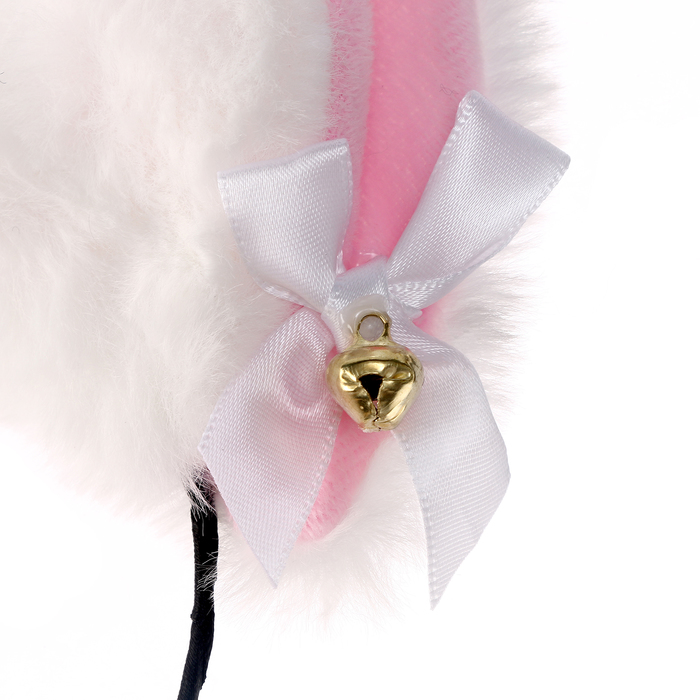 Карнавальный ободок «Ушки аниме», цвет белый
