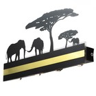 Бра "Слоны" LED 4000К 12Вт черный 38х20х4см - фото 23729567