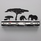 Бра "Слоны" LED 4000К 12Вт черный 38х20х4см - фото 23729572