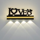 Бра «Любовь» LED 4000К 12 Вт черный 38×20×4 см - Фото 1