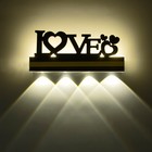 Бра "Любовь" LED 4000К 12Вт черный 38х20х4см - Фото 3