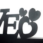 Бра «Любовь» LED 4000К 12 Вт черный 38×20×4 см - Фото 7