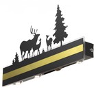 Бра "Лес" LED 4000К 12Вт черный 38х20х4см - фото 23729594