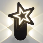 Бра "Звезда" LED 4000К 10Вт черный 20х15х4см - фото 321119386
