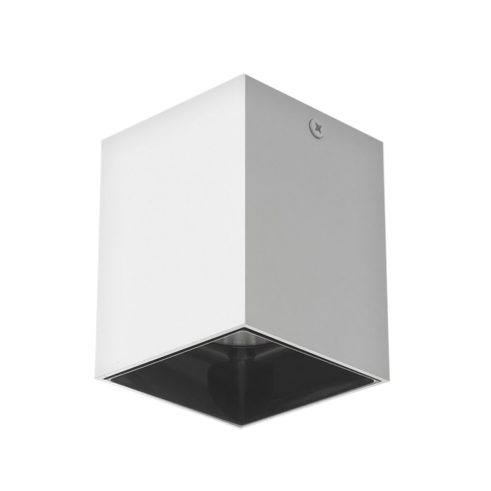 Светильник "Кубик" LED 4000К 10Вт DIM220 белый черный 7,5х7,5х9,5см