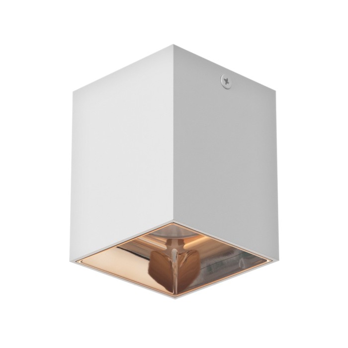 Светильник «Кубик»LED 4000К 10 Вт DIM220 белый золото7.5×7.5×9.5 см - Фото 1