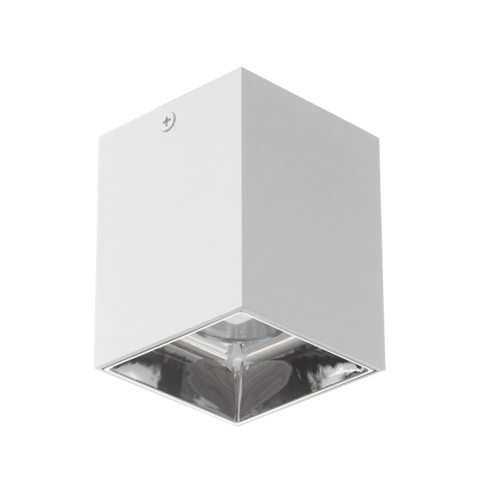 Светильник "Кубик" LED 4000К 10Вт DIM220 белый серебро 7,5х7,5х9,5см