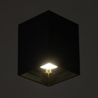 Светильник «Кубик» LED 4000К 10 Вт DIM220 черный золото 7.5×7.5×9.5 см - фото 4248056