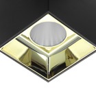 Светильник «Кубик» LED 4000К 10 Вт DIM220 черный золото 7.5×7.5×9.5 см - фото 4248058