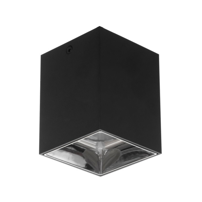Светильник "Кубик" LED 4000К 10Вт DIM220 черный серебро 7,5х7,5х9,5см