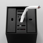Светильник «Кубик» LED 4000К 10 Вт DIM220 черный серебро 7.5×7.5×9.5 см - фото 4248077