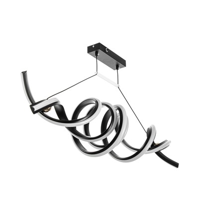 Светильник с ПДУ «Авен» LED 96 Вт 3000-6000К черный 90×18×16 см