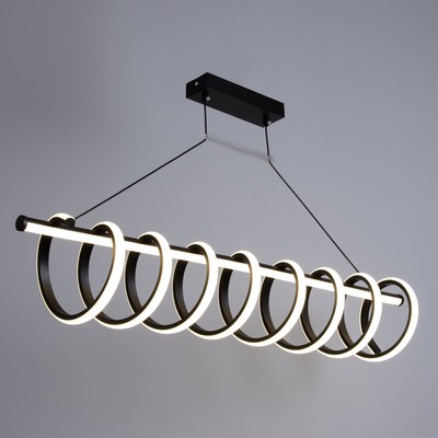 Светильник с ПДУ «Спираль» LED 130 Вт 3000-6000К черный 100×19×21 см