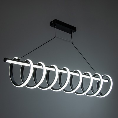 Светильник с ПДУ «Спираль» LED 130 Вт 3000-6000К черный 100×19×21 см