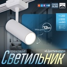 Светильник трековый SLIM "Цилиндр" LED 12Вт 3000K-6000К 48V CRI90 белый 4,5х11,3х13,4см 9909451 - фото 13379295