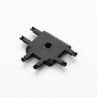 Коннектор SLIM "Т-образный" 4-жильный черный 0,7х4х2см - фото 4306599