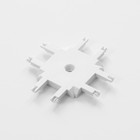 Коннектор SLIM "Х-образный" 4-жильный белый 0,7х4х2см - фото 4306605