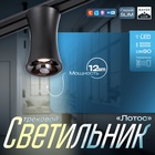 Светильник трековый SLIM "Лотос" LED 12Вт 3000K-6000К 48V CRI90 черный 8х8х12,5см 9909475 - фото 13379415