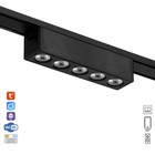 Светильник трековый ULTRA «Линза», светодиодный, 6 Вт, 48 В, 3000K-5700К, CRI90, 12.2×2.6×2.4 см, чёрный - Фото 1