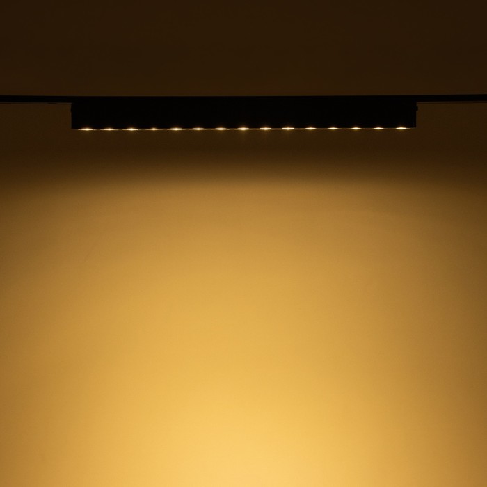 Светильник трековый ULTRA "Линза" LED 18Вт 3000K-5700К CRI90 черный 33,8х2,6х2,4см
