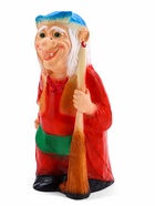 Садовая фигура из гипса «Бабка-Ёжка стоя», 33×35×65 см, МИКС - Фото 7