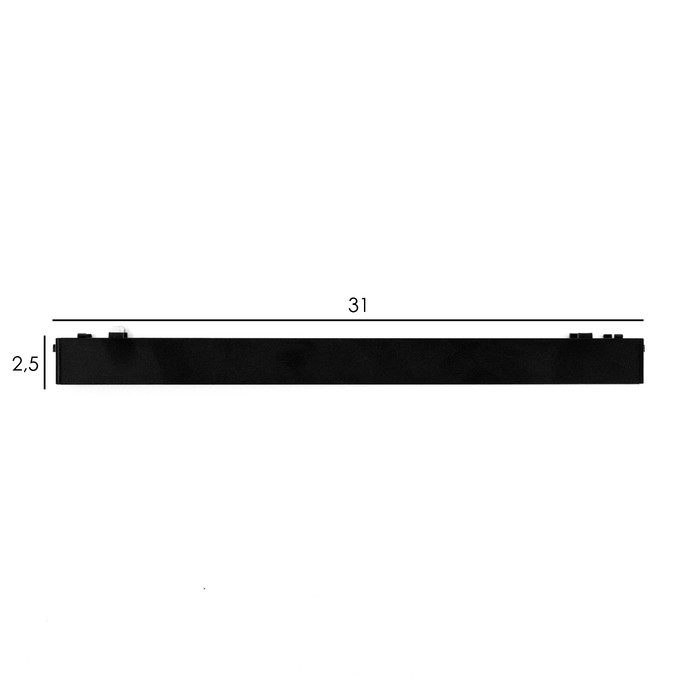 Светильник трековый ULTRA "Линия" LED 10Вт 3000K-5700К CRI90 черный 31,5х2,6х2,4см