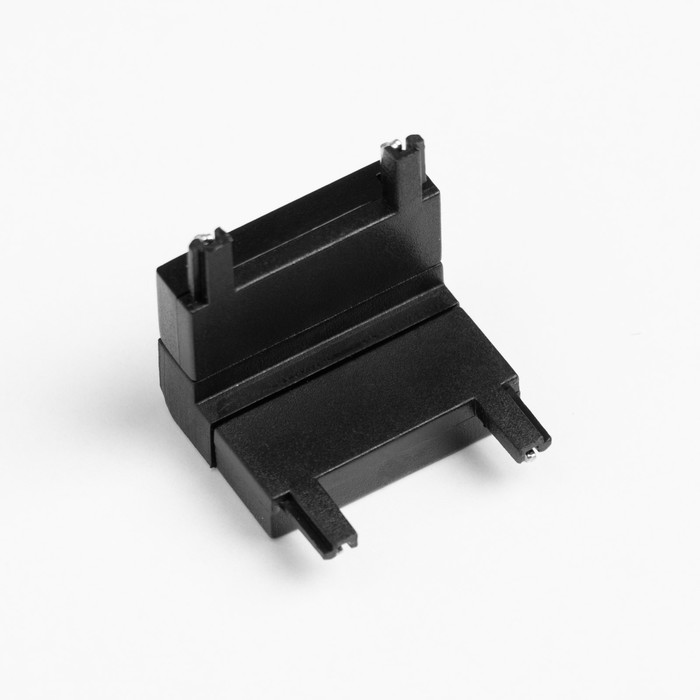 Коннектор ультратонкий для шинопровода Ultra (потолок-стена), чёрный, 2.6×2.6×2.6 см - Фото 1