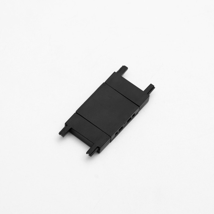 Коннектор ультратонкий i-образный черный 4,6х2,6х0,6 см - фото 1908061264