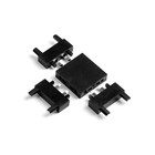 Коннектор ультратонкий т-образный Ultra, чёрный, 4.6×3.6×0.6 см - Фото 2