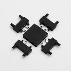 Коннектор ультратонкий х-образный Ultra, чёрный, 4.6×4.6×0.6 см - Фото 2