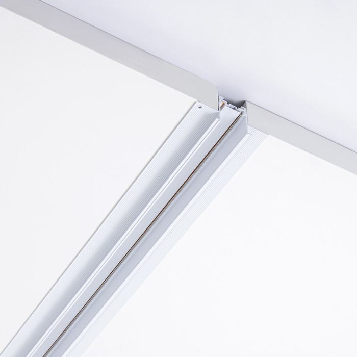 Шинопровод встраиваемый магнитный трековый ULTRA «Слим-100», 2-жильный, белый, 100 см - Фото 1