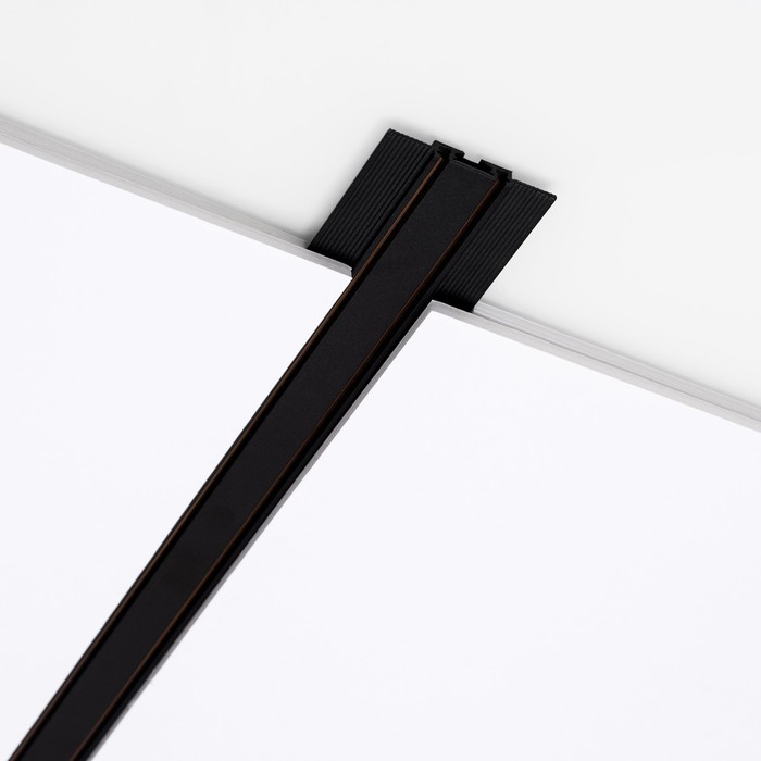 Шинопровод магнитный встраиваемый ультратонкий ULTRA "Слим-100" 2жильный черный 200см - Фото 1