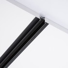 Шинопровод магнитный трековый встраиваемый ULTRA «Слим-100», 200 см, двухжильный, чёрный - Фото 1