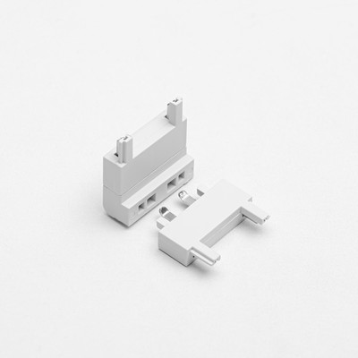 Коннектор ультратонкий для шинопровода Ultra (потолок-стена), белый, 2.6×2.6×2.6 см