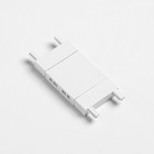 Коннектор ультратонкий i-образный Ultra, белый, 4.6×2.6×0.6 см - Фото 1