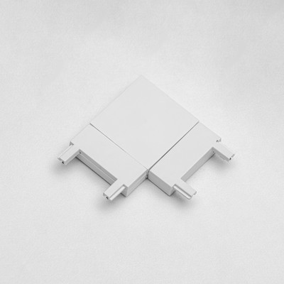 Коннектор ультратонкий г-образный Ultra, белый, 3.6×3.6×0.6 см